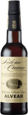 15,95 € Envío gratis | Vino dulce Alvear Solera Cream D.O. Montilla-Moriles Andalucía España Pedro Ximénez Media Botella 37 cl