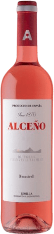 5,95 € 免费送货 | 玫瑰酒 Alceño Rosado D.O. Jumilla 穆尔西亚地区 西班牙 Syrah, Monastrell 瓶子 75 cl