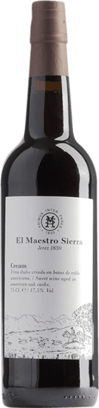 18,95 € 免费送货 | 甜酒 Maestro Sierra El Cream D.O. Jerez-Xérès-Sherry 安达卢西亚 西班牙 Palomino Fino, Pedro Ximénez 瓶子 75 cl