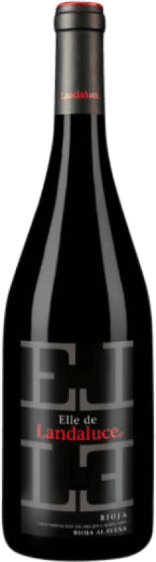15,95 € Spedizione Gratuita | Vino rosso Landaluce Elle D.O.Ca. Rioja La Rioja Spagna Tempranillo, Graciano Bottiglia 75 cl