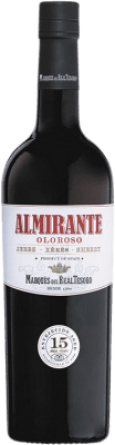 23,95 € 免费送货 | 强化酒 Marqués del Real Tesoro Oloroso Almirante D.O. Jerez-Xérès-Sherry 安达卢西亚 西班牙 Palomino Fino 15 岁 瓶子 75 cl