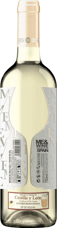 11,95 € Envio grátis | Vinho Branco Esencias ME&White Branco I.G.P. Vino de la Tierra de Castilla y León Espanha Verdejo Garrafa 75 cl