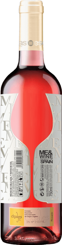 11,95 € Free Shipping | Rosé wine Esencias ME&Rosé Young D.O. Cigales Castilla y León Spain Tempranillo Bottle 75 cl