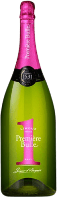 32,95 € Envío gratis | Espumoso blanco Sieur d'Arques Premiere Bulle Fucsia A.O.C. Crémant de Limoux Francia Chardonnay, Chenin Blanco, Mauzac Botella Magnum 1,5 L