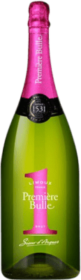 48,95 € Kostenloser Versand | Weißer Sekt Sieur d'Arques Première Bulle Fucsia A.O.C. Crémant de Limoux Frankreich Chardonnay, Chenin Weiß, Mauzac Magnum-Flasche 1,5 L