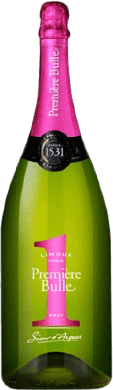 47,95 € Envoi gratuit | Vin Mousseux Blanc Sieur d'Arques Première Bulle Fucsia A.O.C. Crémant de Limoux France Chardonnay, Chenin, Mauzac Bouteille Magnum 1,5 L
