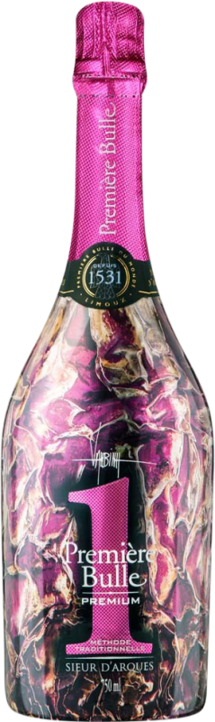 19,95 € 免费送货 | 白起泡酒 Sieur d'Arques Premiere Bulle Premium Van Bihn A.O.C. Crémant de Limoux 法国 Chardonnay, Chenin White, Mauzac 瓶子 75 cl