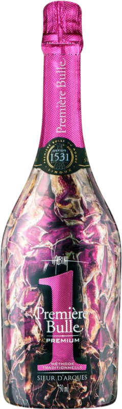 26,95 € Envio grátis | Espumante branco Sieur d'Arques Première Bulle Premium Van Bihn A.O.C. Crémant de Limoux França Chardonnay, Chenin Branco, Mauzac Garrafa 75 cl