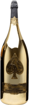 3 609,95 € Kostenloser Versand | Weißer Sekt Armand de Brignac Gold Brut A.O.C. Champagne Champagner Frankreich Spätburgunder, Chardonnay, Pinot Meunier Jeroboam-Doppelmagnum Flasche 3 L