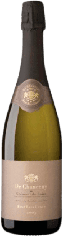 15,95 € 免费送货 | 白起泡酒 De Chanceny Blanc Excellence 香槟 A.O.C. Crémant de Loire 法国 Chardonnay, Chenin White 瓶子 75 cl