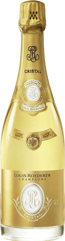 366,95 € Envio grátis | Espumante branco Louis Roederer Cristal Brut Grande Reserva A.O.C. Champagne Champagne França Pinot Preto, Chardonnay Garrafa 75 cl