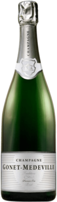 29,95 € Kostenloser Versand | Weißer Sekt Gonet-Médeville Cuvée Tradition 1er Cru A.O.C. Champagne Champagner Frankreich Pinot Schwarz, Chardonnay, Pinot Meunier Flasche 75 cl