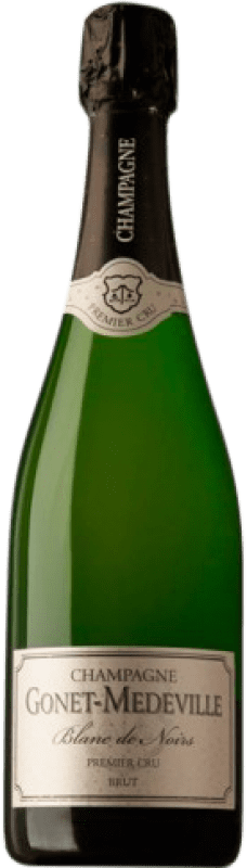 36,95 € Envio grátis | Espumante branco Gonet-Médeville Blanc de Noirs Brut A.O.C. Champagne Champagne França Pinot Preto Garrafa 75 cl