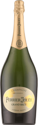 135,95 € Бесплатная доставка | Белое игристое Perrier-Jouët Grand брют A.O.C. Champagne шампанское Франция Pinot Black, Chardonnay бутылка Магнум 1,5 L