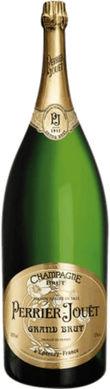2 204,95 € Envio grátis | Espumante branco Perrier-Jouët Grand Brut A.O.C. Champagne Champagne França Pinot Preto, Chardonnay Garrafa Salmanazar 9 L