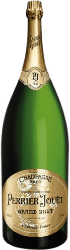 2 267,95 € 免费送货 | 白起泡酒 Perrier-Jouët Grand Brut — 起泡酒 干型 A.O.C. Champagne 香槟酒 法国 Pinot Noir — 黑皮诺, Chardonnay — 莎当妮 撒尔玛拿瓶 — Salmanazar 9 L