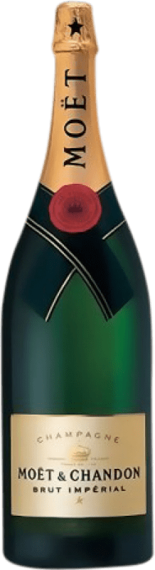 549,95 € Spedizione Gratuita | Spumante bianco Moët & Chandon Impérial Brut Riserva A.O.C. Champagne champagne Francia Pinot Nero, Chardonnay, Pinot Meunier Bottiglia Jéroboam-Doppio Magnum 3 L