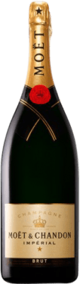 1 175,95 € Бесплатная доставка | Белое игристое вино Moët & Chandon Brut — брют Impérial — Имперский Резерва A.O.C. Champagne шампанское Франция Pinot Noir — Пино Нуар, Chardonnay — Шардоне, Pinot Meunier — Пино Менье Бутылка Империал Мафусаил 6 L