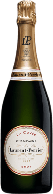 57,95 € 送料無料 | 白スパークリングワイン Laurent Perrier La Cuvée A.O.C. Champagne シャンパン フランス Pinot Black, Chardonnay, Pinot Meunier ボトル 75 cl