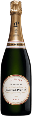 56,95 € Envio grátis | Espumante branco Laurent Perrier La Cuvée A.O.C. Champagne Champagne França Pinot Preto, Chardonnay, Pinot Meunier Garrafa 75 cl