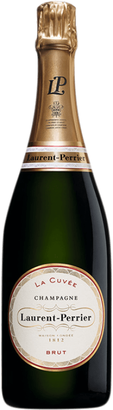 63,95 € Spedizione Gratuita | Spumante Bianco Laurent Perrier Cuvée A.O.C. Champagne champagne Francia Pinot Nero, Chardonnay, Pinot Meunier 75 cl