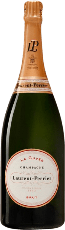 124,95 € Бесплатная доставка | Белое игристое Laurent Perrier La Cuvée A.O.C. Champagne шампанское Франция Pinot Black, Chardonnay, Pinot Meunier бутылка Магнум 1,5 L