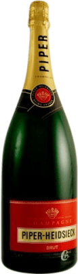 109,95 € Envio grátis | Espumante branco Piper-Heidsieck Brut A.O.C. Champagne Champagne França Pinot Preto, Pinot Meunier Garrafa Magnum 1,5 L