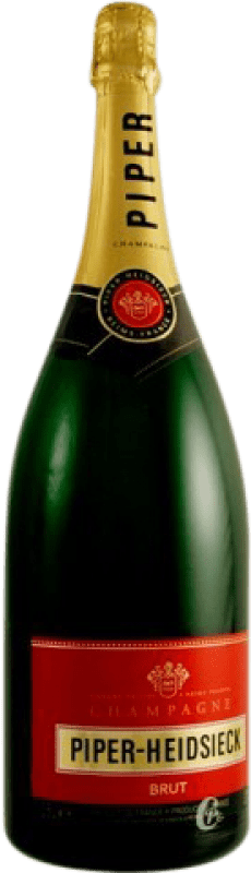 75,95 € Envio grátis | Espumante branco Piper-Heidsieck Brut A.O.C. Champagne Champagne França Pinot Preto, Pinot Meunier Garrafa Magnum 1,5 L