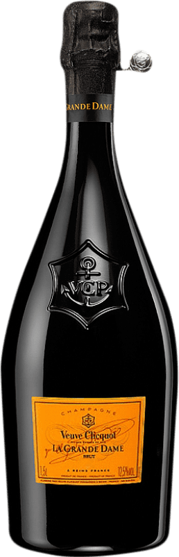 663,95 € Kostenloser Versand | Weißer Sekt Veuve Clicquot La Grande Dame A.O.C. Champagne Champagner Frankreich Pinot Noir — Spätburgunder, Chardonnay Magnumflasche 1,5 L