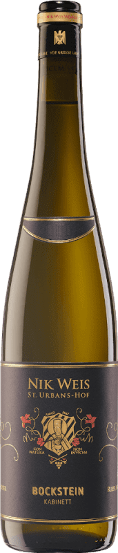 27,95 € Envío gratis | Vino blanco St. Urbans-Hof Nik Weis Bockstein Kabinett Q.b.A. Mosel Alemania Riesling Botella 75 cl