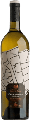 52,95 € Envío gratis | Vino blanco Marqués de Riscal Finca Montico D.O. Rueda Castilla y León Verdejo Botella Magnum 1,5 L