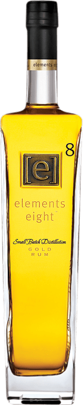 22,95 € Envío gratis | Ron Elements Eight Gold — Edición Oro Santa Lucía 70 cl