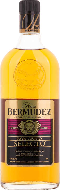 16,95 € Envío gratis | Ron Bermúdez Añejo Selecto 7 Años Botella 70 cl