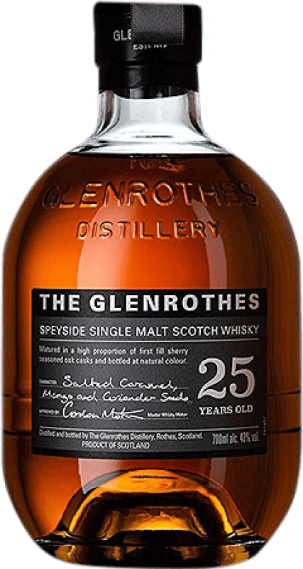 699,95 € Free Shipping | Whisky Single Malt Glenrothes 25 Years Bottle 70 cl