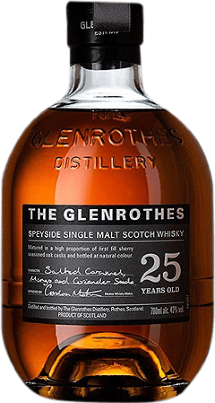 699,95 € 免费送货 | 威士忌单一麦芽威士忌 Glenrothes 25 岁 瓶子 70 cl