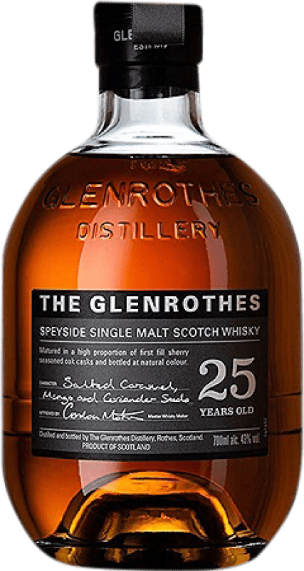 731,95 € Envío gratis | Whisky Single Malt Glenrothes Reino Unido 25 Años 70 cl