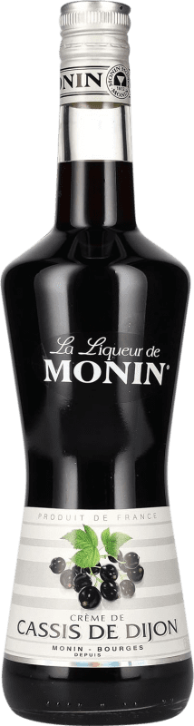 22,95 € Envío gratis | Crema de Licor Monin Cassis de Dijon Francia Botella 70 cl