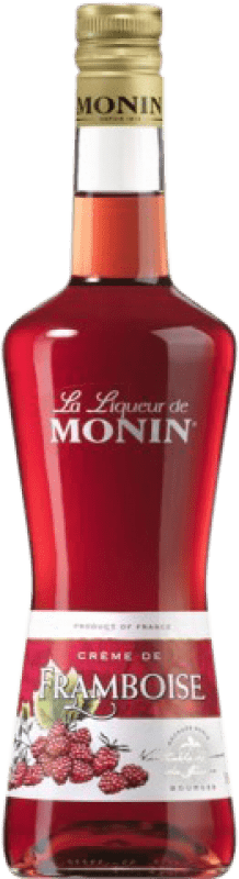 22,95 € Envío gratis | Crema de Licor Monin Creme de Frambuesa Framboise Francia Botella 70 cl