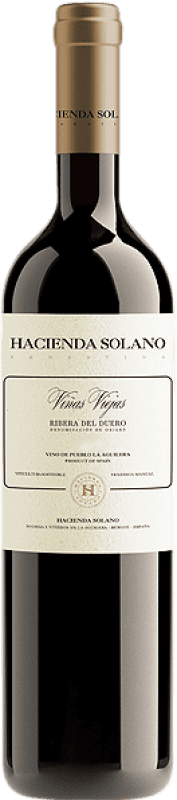 27,95 € 免费送货 | 红酒 Hacienda Solano Viñas Viejas 岁 D.O. Ribera del Duero 卡斯蒂利亚莱昂 西班牙 Tempranillo 瓶子 75 cl