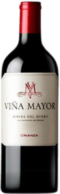 4,95 € Бесплатная доставка | Красное вино Viña Mayor старения D.O. Ribera del Duero Кастилия-Леон Испания Tempranillo Маленькая бутылка 18 cl