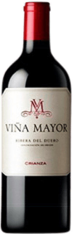 4,95 € Бесплатная доставка | Красное вино Viña Mayor старения D.O. Ribera del Duero Кастилия-Леон Испания Tempranillo Маленькая бутылка 18 cl