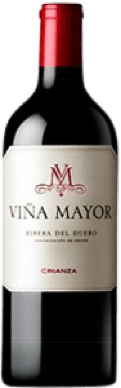 4,95 € Envío gratis | Vino tinto Viña Mayor Crianza D.O. Ribera del Duero Castilla y León España Tempranillo Botellín 18 cl