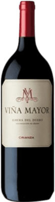 29,95 € Spedizione Gratuita | Vino rosso Viña Mayor Crianza D.O. Ribera del Duero Castilla y León Spagna Tempranillo Bottiglia Magnum 1,5 L