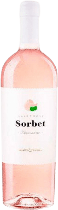 15,95 € Envío gratis | Espumoso rosado Martí Serdà Sorbet Rosé D.O. Penedès Cataluña España Garnacha, Garnacha Tintorera Botella Magnum 1,5 L