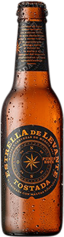 49,95 € Kostenloser Versand | 24 Einheiten Box Bier Estrella de Levante Punta Este Spanien Drittelliterflasche 33 cl