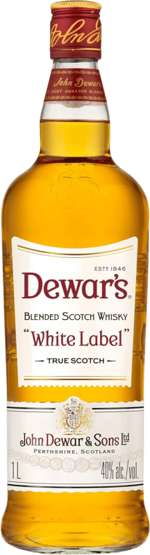 22,95 € 免费送货 | 威士忌混合 Dewar's White Label 瓶子 1 L