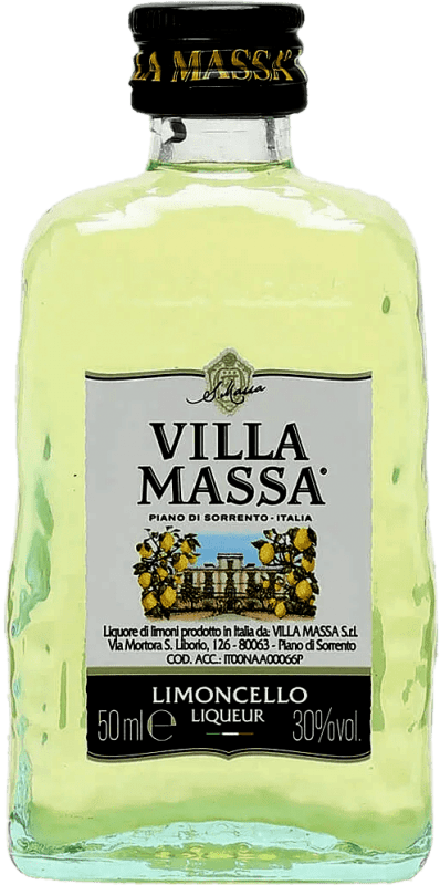 3,95 € Envío gratis | Licores Villa Massa Limoncello Italia Botellín Miniatura 5 cl