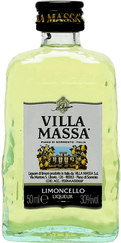 3,95 € Spedizione Gratuita | Limoncello Villa Massa Italia Bottiglietta Mignon 5 cl