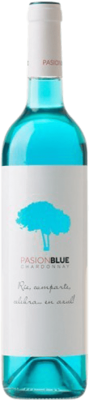 6,95 € Бесплатная доставка | Белое вино Santa Margarita Pasion Blue Vino Azul Испания Chardonnay бутылка 75 cl
