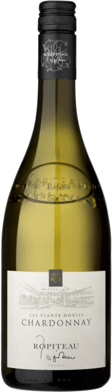10,95 € Envio grátis | Vinho branco Ropiteau Frères Vin de France A.O.C. Bourgogne Borgonha França Chardonnay Garrafa 75 cl